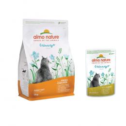 2 kg Almo Nature Holistic Urinary Help + 6 x 70 g passendes Nassfutter zum Sonderpreis! - 2 kg Huhn + 6 x 70 g Truthahn