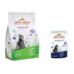 2 kg Almo Nature Intestinal Help + 6 x 70 g passendes Nassfutter zum Sonderpreis! - 2 kg Lamm + 6 x 70 g Holistic Fisch