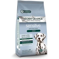 2 kg | Arden Grange | Adult mit frischem ozeanischem Weißfisch & Kartoffel getreidefrei Sensitive | Trockenfutter | Hund