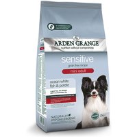 2 kg | Arden Grange | Mini Adult mit frischem ozeanischem Weißfisch & Kartoffel getreidefrei Sensitive | Trockenfutter | Hund