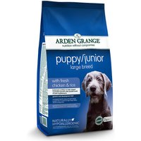 2 kg | Arden Grange | Puppy / Junior Large Breed mit frischem Huhn & Reis | Trockenfutter | Hund