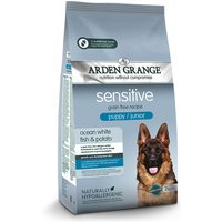 2 kg | Arden Grange | Puppy / Junior Ozeanischer Weißfisch & Kartoffel getreidefrei Sensitive | Trockenfutter | Hund