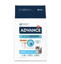 2 kg gratis! 10 kg Advance Trockenfutter - Kitten Huhn & Reis