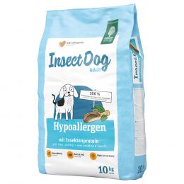 2 kg gratis! 10 kg Green Petfood InsectDog hypoallergen - 10 kg