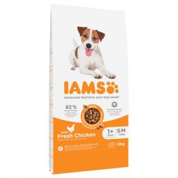 2 kg gratis! 12 kg IAMS Advanced Nutrition - Adult Small & Medium Dog mit Lamm