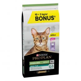 2 kg gratis! 12 kg PURINA PRO PLAN Sterilised Adult Renal Plus - Truthahn