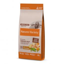 2 kg gratis! 7 kg / 10 kg / 12 kg Nature's Variety - 12 kg No Grain Adult Medium/Maxi Freilandhuhn