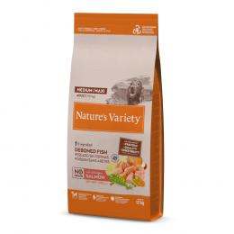 2 kg gratis! 7 kg / 10 kg / 12 kg Nature's Variety - 12 kg No Grain Adult Medium/Maxi Lachs