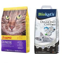 2 kg Josera Trockenfutter + 10 L Biokat´s Katzenstreu zum Sonderpreis! - 2 kg Culinesse + 10 L Diamond Care Classic