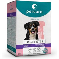 2 kg | percuro | Insect Protein Adult Medium/Large Breed | Trockenfutter | Hund
