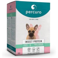 2 kg | percuro | Insect Protein Puppy Small/Medium Breed | Trockenfutter | Hund