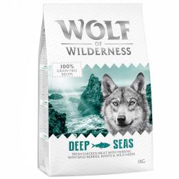 2 x 1 kg Wolf of Wilderness Trockenfutter zum Sonderpreis! - Deep Seas - Hering