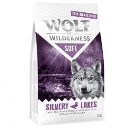 2 x 1 kg Wolf of Wilderness Trockenfutter zum Sonderpreis! SOFT Silvery Lakes - Freiland-Huhn & Ente (halbfeucht)