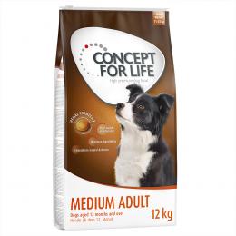 Angebot für 2 x 12 kg / 4 kg Concept for Life Adult zum Sonderpreis! - Medium Adult (2 x 12 kg) - Kategorie Hund / Hundefutter trocken / Concept for Life / Promotion.  Lieferzeit: 1-2 Tage -  jetzt kaufen.