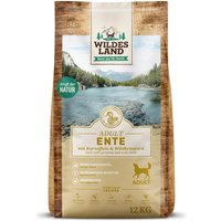 2 x 12 kg | Wildes Land | Ente mit Kartoffeln und Wildkräutern Classic Adult | Trockenfutter | Hund