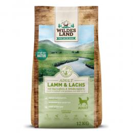 2 x 12 kg | Wildes Land | Lamm und Lachs mit Kartoffeln und Wildkräutern Classic Adult | Trockenfutter | Hund