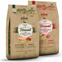 2 x 2,4 kg | bosch | Probierpaket Rind und Schwein Heimat | Trockenfutter | Hund