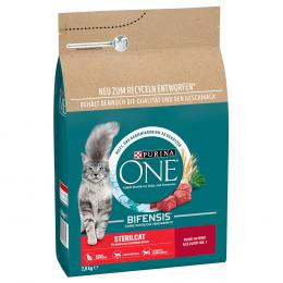 2 x 2,8 kg Purina ONE zum Sonderpeis! - SterilCat Rind