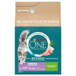 2 x 2,8 kg Purina ONE zum Sonderpreis! - Sensitive