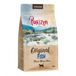 2 x 400 g Purizon Katzentrockenfutter zum Probierpreis! - Sterilised Adult Fisch