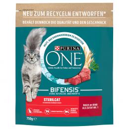 2 x 650 g / 750 g PURINA ONE zum Sonderpreis! - SterilCat Rind (2 x 750 g)