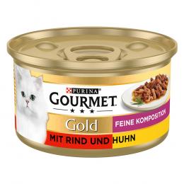 Angebot für 2 x Gourmet Gold zum Sonderpreis! - Feine Komposition: Rind & Huhn (2 x 12 x 85 g) - Kategorie Katzenfutter & Zubehör / Katzenfutter nass / Gourmet Gold / -.  Lieferzeit: 1-2 Tage -  jetzt kaufen.