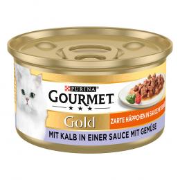 2 x Gourmet Gold zum Sonderpreis! - Zarte Häppchen: Kalb & Gemüse (2 x 12 x 85 g)