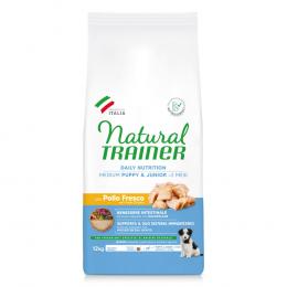 2 x Natural Trainer zum Sonderpreis! - Puppy & Junior Medium mit Huhn (2 x 12 kg)