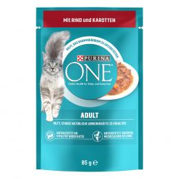 2 x PURINA ONE zum Sonderpreis! - Adult Rind & Karotte (52 x 85 g)