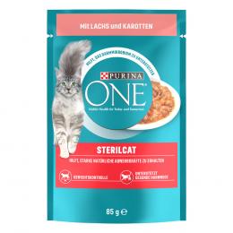 2 x PURINA ONE zum Sonderpreis! - SterilCat Lachs und Karotte (52 x 85 g)
