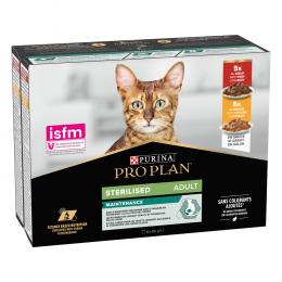 2 x PURINA PRO PLAN Adult zum Sonderpreis! - 2 x (10 x 85 g) Sterilised Maintenance I: Rind und Huhn