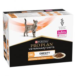 2 x PURINA PRO PLAN Feline zum Sonderpreis! - Veterinary Diets OM ST/OX - Obesity Management Huhn (2 x 10 x 85 g)