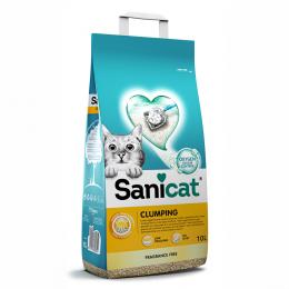 2 x Sanicat Katzenstreu zum Sonderpreis! - 2 x 10 l Parfümfrei