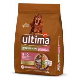 2 x Ultima Trockenfutter für Hunde zum Sonderpreis! - Medium / Maxi Digestive Well-Being Lachs (2 x 7 kg)