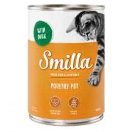 20 + 4 gratis! 24 x 400 g Smilla Geflügel und Rindtöpfchen  - Geflügel mit Ente