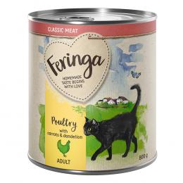 20 + 4 gratis! Feringa Classic Meat Menü 24 x 800 g - Geflügel