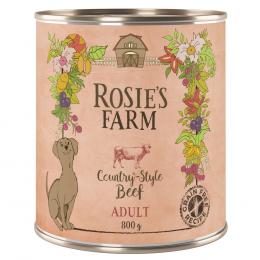 20 + 4 gratis! Rosie's Farm Adult 24 x 800 g  - Rind