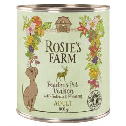 20 + 4 gratis! Rosie's Farm Adult 24 x 800 g  - Wild & Fasan mit Lachs
