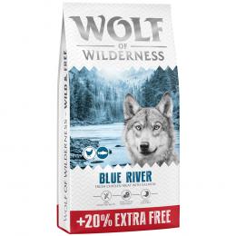 Angebot für 20% gratis! 14,4 kg Wolf of Wilderness Adult Getreidefrei - Blue River - Lachs (Neue Rezeptur) - Kategorie Hundefutter & Zubehör / Hundefutter trocken / Wolf of Wilderness / Promotions.  Lieferzeit: 1-2 Tage -  jetzt kaufen.