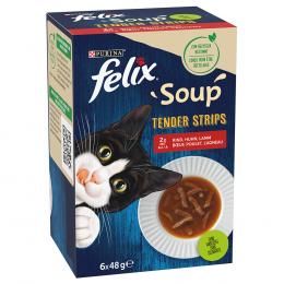 24 + 6 gratis! 30 x 48 g Felix Soup - Filet: Geschmacksvielfalt vom Land
