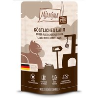 24 x 125 g | Mjamjam | Quetschies Köstliches Lamm Pur | Nassfutter | Katze