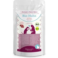 24 x 130 g | Herrmanns | Bio-Huhn mit Hirse Classic | Nassfutter | Hund