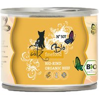24 x 200 g | catz finefood | No. 507 Rind Bio | Nassfutter | Katze