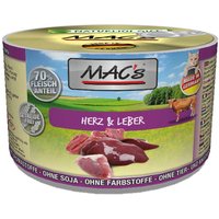 24 x 200 g | MACs | Herz & Leber Cat | Nassfutter | Katze