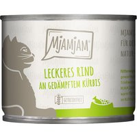 24 x 200 g | Mjamjam | Leckeres Rind Mahlzeit | Nassfutter | Katze