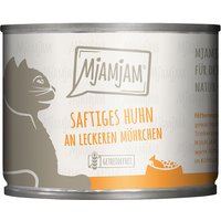 24 x 200 g | Mjamjam | Saftiges Huhn Mahlzeit | Nassfutter | Katze