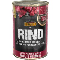 24 x 400 g | Belcando | Rind mit Kartoffeln & Erbsen Super Premium | Nassfutter | Hund