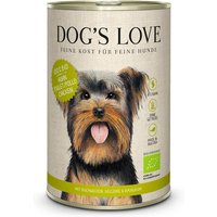 24 x 400 g | Dog’s Love | Huhn mit Buchweizen und Sellerie Bio | Nassfutter | Hund