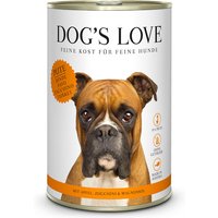 24 x 400 g | Dog’s Love | Pute mit Apfel und Zucchini Adult | Nassfutter | Hund