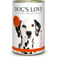 24 x 400 g | Dog’s Love | Rind mit Apfel und Spinat Adult | Nassfutter | Hund